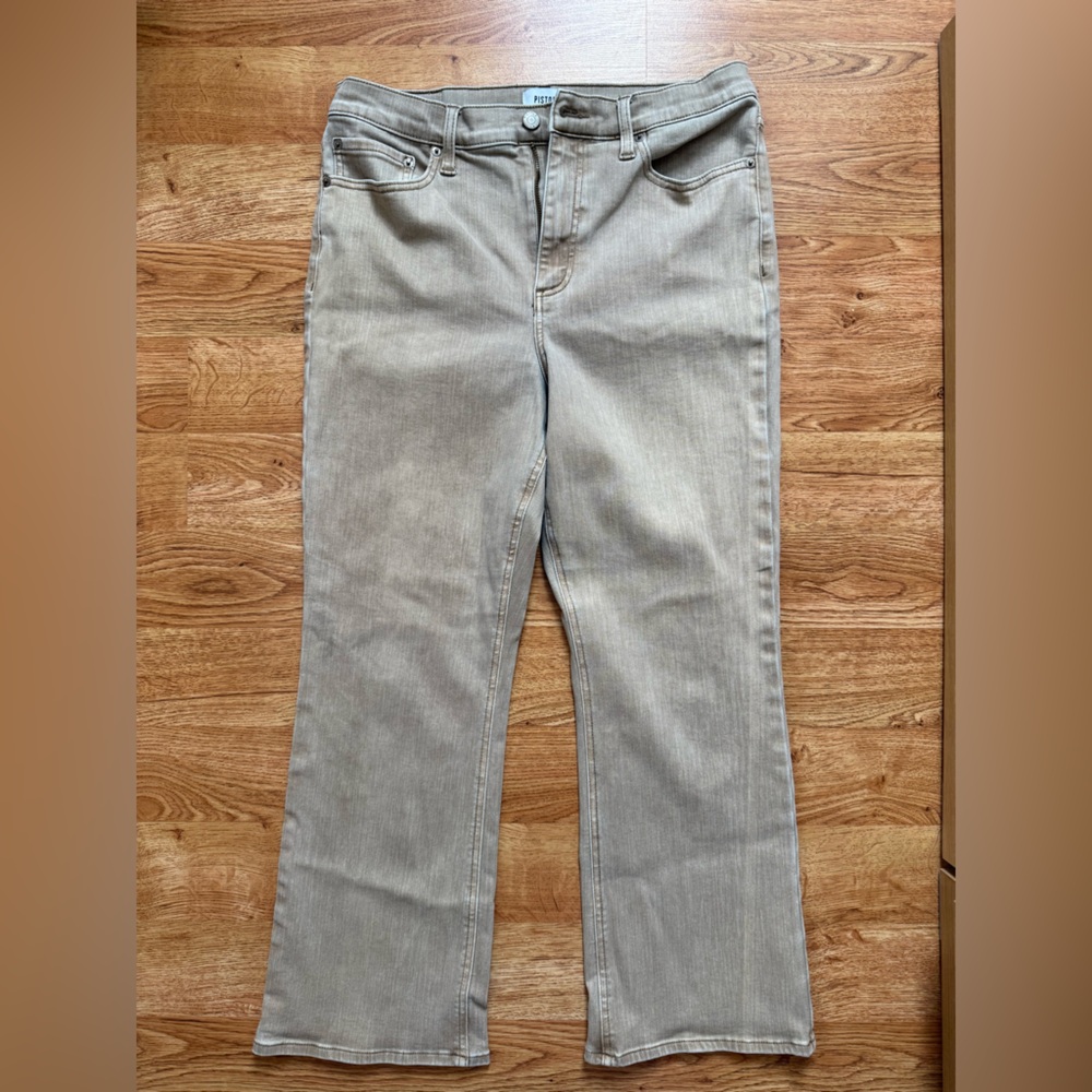 Pistola Beige Straight Leg Jeans